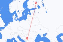 Flyrejser fra Savonlinna, Finland til Pristina, Kosovo