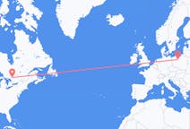 Flyg från North Bay, Kanada till Bydgoszcz, Polen