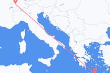 Vluchten van Bern, Zwitserland naar Iraklion, Griekenland