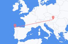 Vols de La Corogne, Espagne pour Budapest, Hongrie