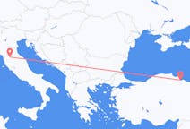 Flyg från Samsung, Turkiet till Florens, Italien