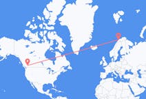Vluchten van kamloops, Canada naar Tromso, Noorwegen