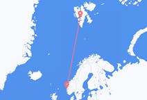 Flights from Bergen to Svalbard