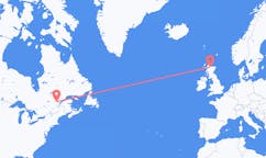 Flyreiser fra Saguenay, Canada, til Inverness, Canada
