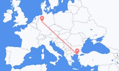 Loty z Paderborn, Niemcy do Aleksandropolis, Grecja