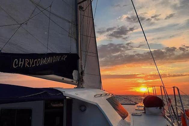 Croisière d'une demi-journée en catamaran avec coucher de soleil : Kleftiko