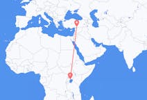 Flyreiser fra Entebbe, Uganda til Gaziantep, Tyrkia