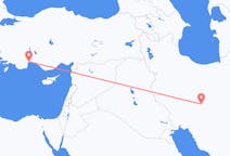 Vluchten van Isfahan naar Antalya