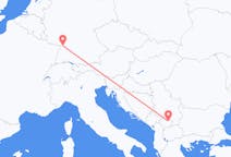 Flyreiser fra Priština, Kosovo til Karlsruhe, Tyskland