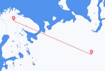 Fly fra Khanty-Mansiysk til Ivalo
