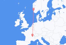 Flights from Stavanger to Lyon