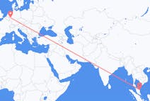 Flyreiser fra Kuala Terengganu, Malaysia til Köln, Tyskland