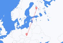 Flug frá Katowice, Póllandi til Kuopio, Finnlandi