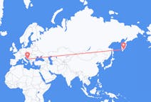 Fly fra Petropavlovsk-Kamchatsky til Split