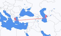 Loty z Turkmenbaszy, Turkmenistan z Ateny, Grecja