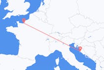 Loty z miasta Zadar do miasta Deauville
