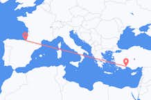 Vluchten van San Sebastián naar Antalya