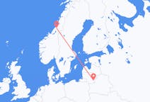 Flights from Namsos, Norway to Vilnius, Lithuania
