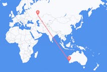 Vluchten van Perth, Australië naar Samara, Rusland