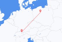 Flights from Bydgoszcz, Poland to Thal, Switzerland