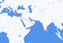 Flyg från Hambantota, Sri Lanka till Heraklion, Grekland