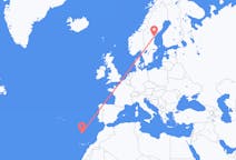 Flyreiser fra Funchal, Portugal til Sundsvall, Sverige