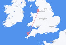 Voli da Newquay, Inghilterra to Liverpool, Inghilterra