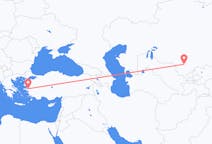 Flyreiser fra Turkistan, Kasakhstan til Izmir, Tyrkia