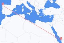 Flights from Jizan, Saudi Arabia to Santiago de Compostela, Spain