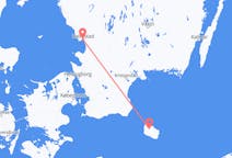Flights from Halmstad, Sweden to Bornholm, Denmark