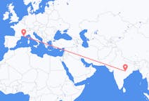 Flights from Raipur, India to Marseille, France