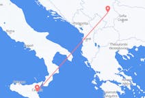 Flights from Niš, Serbia to Catania, Italy