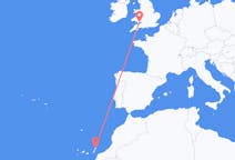 出发地 西班牙出发地 兰萨罗特岛前往威尔士的加迪夫的航班