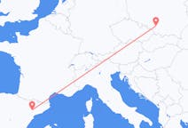Vols de Lérida, Espagne pour Katowice, Pologne