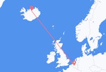 Loty z Akureyri, Islandia do Brukseli, Belgia