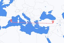 Flyreiser fra Elazığ, Tyrkia til Palma de Mallorca, Spania