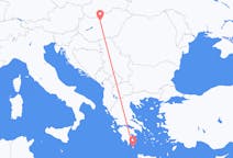 Vluchten van Kythera, Griekenland naar Boedapest, Hongarije