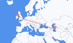 Flyg från Türkmenbaşy, Turkmenistan till Dublin, Irland