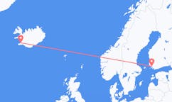 Flyg från Åbo, Finland till Reykjavík, Island