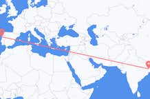 インド、 ドゥルガプールから、インド、ポルト行き行きのフライト