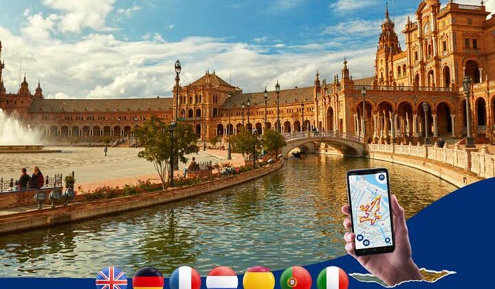 Seville Alcazar/Plaza Espana: Walking Tour with Audio Guide App