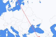 Loty z Gaziantep, Turcja do Sztokholmu, Szwecja
