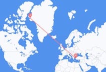 Flights from Qaanaaq, Greenland to İzmir, Turkey