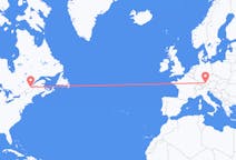 Flyreiser fra Québec, Canada til München, Tyskland