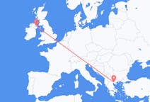 Flyreiser fra Thessaloniki, Hellas til Belfast, Nord-Irland