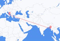 Flights from Kyaukpyu, Myanmar (Burma) to Bari, Italy