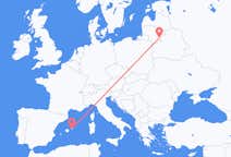 Flyrejser fra Mahon til Vilnius