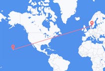 Flyg från Kailua, USA till Göteborg, Sverige