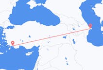 Flyreiser fra Baku, Aserbajdsjan til Dalaman, Tyrkia