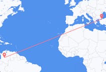 Flyreiser fra Villavicencio, Colombia til Istanbul, Tyrkia
